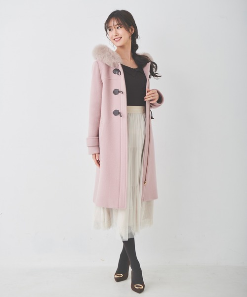 LAISSE PASSE（レッセパッセ） ダッフルコート 38 ブラウン レディース