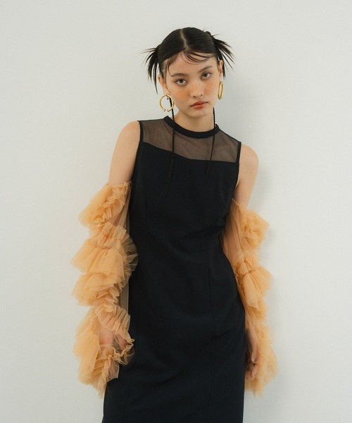 ANDRESD ドレス ディタッチドスリーブドレス / detached sleeve dress