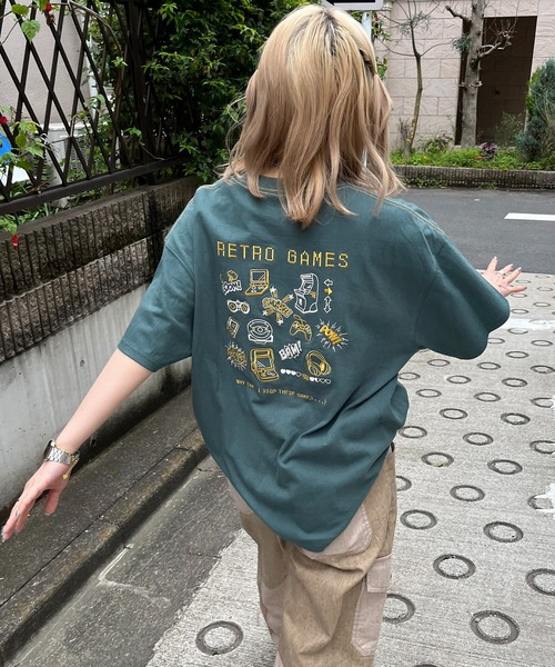 DOUBLE NAME（ダブルネーム） tシャツ GAMER BACK刺しゅう