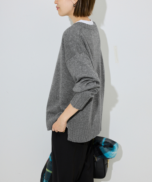 SLOBE IENA（スローブイエナ） ニット セーター 刺しゅうロゴニット