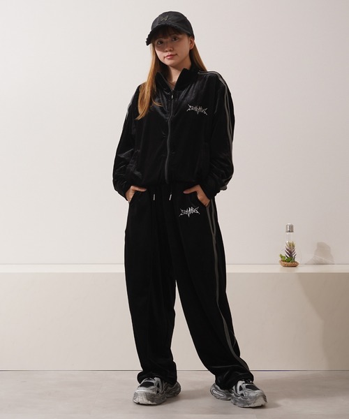 Corteiz ベロアトラックジャケット＆パンツ セットアップ M ブラック