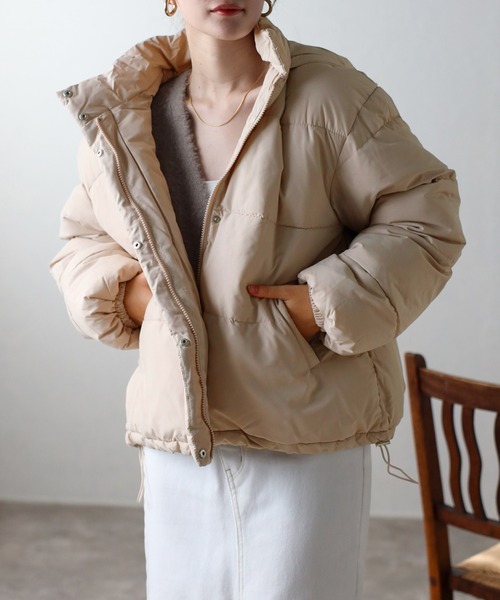 TRIANGLE PALETTE ダウンコート ダウンジャケット フード付き 中綿