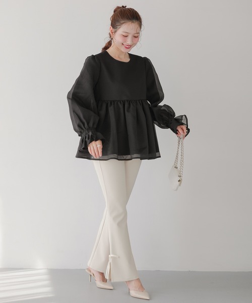 Fit more（フィットモア） クリンクルシアーオーガンジーボリューム