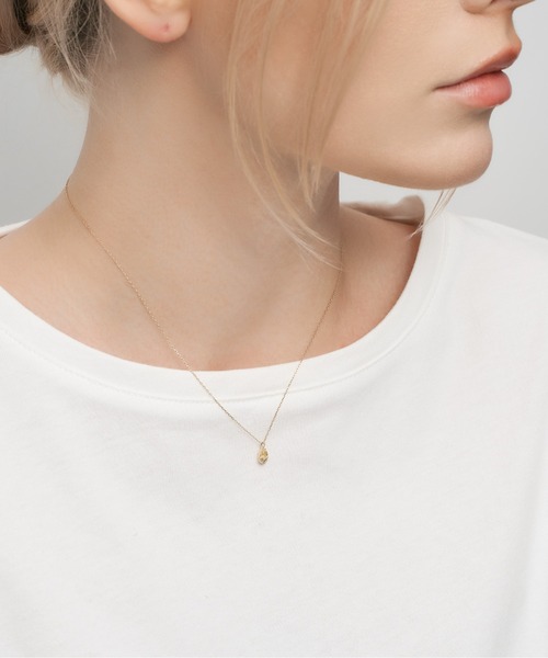 Jewel closet by L&Co. ネックレス K10 ティアドロップ カラーストーン