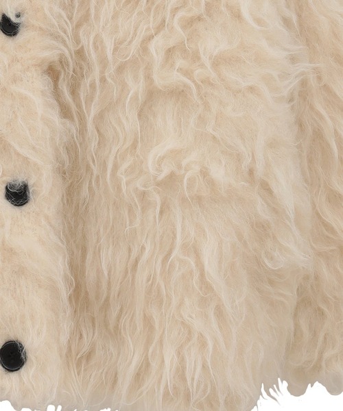 CLANE（クラネ） カーディガン 「CLANE/クラネ」BI COLOR SHAGGY KNIT