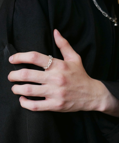 e.m.（イーエム） 指輪 リング SILVER925シンプルチェーンリング