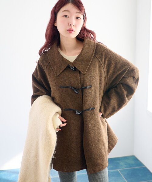 Kastane（カスタネ） コート アウター 「ベスト付き」ダッフルフレア