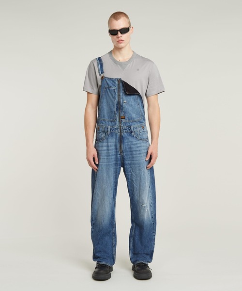G-STAR RAW オーバーオール サロペット DENIM DUNGAREE 3D LOOSE/立体