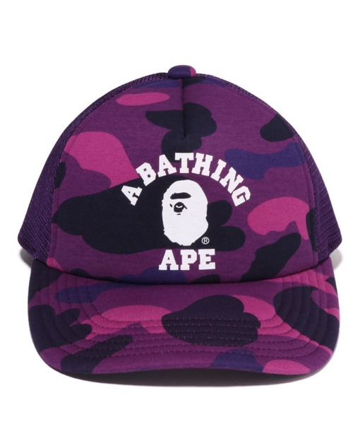 A BATHING APE（アベイシングエイプ） メッシュキャップ FREE ネイビー