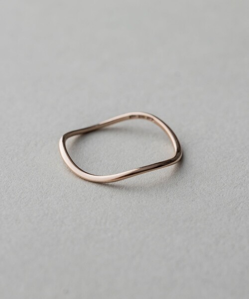 ete（エテ） 指輪 リング 「レイヤード」 K10 ウェーヴ リング