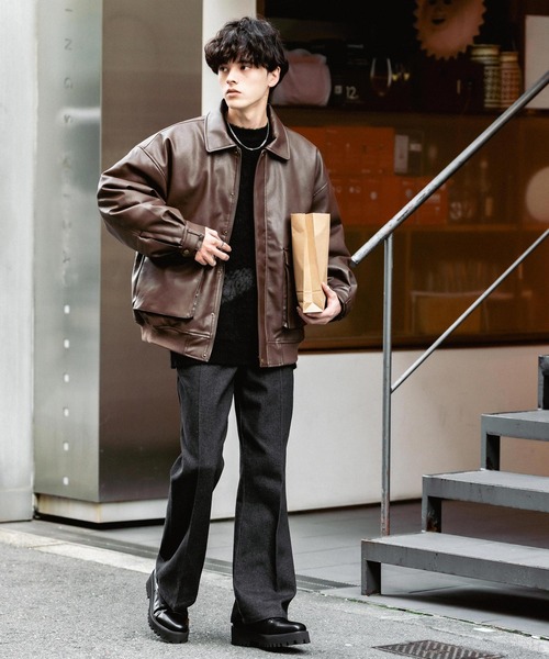 Rocky Monroe（ロッキーモンロー） 革ジャン ライダース オーバー