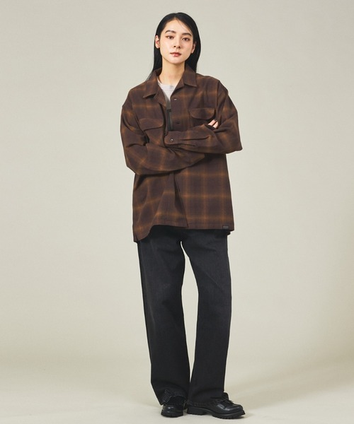 ペンドルトン Pendleton 60s ボードシャツ オープンカラー ブラウン