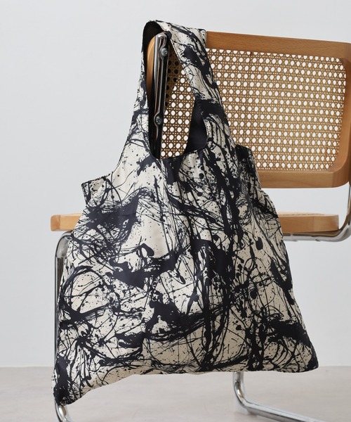 Crossi トートバッグ スプラッシュ柄ビックトートバッグ レディース