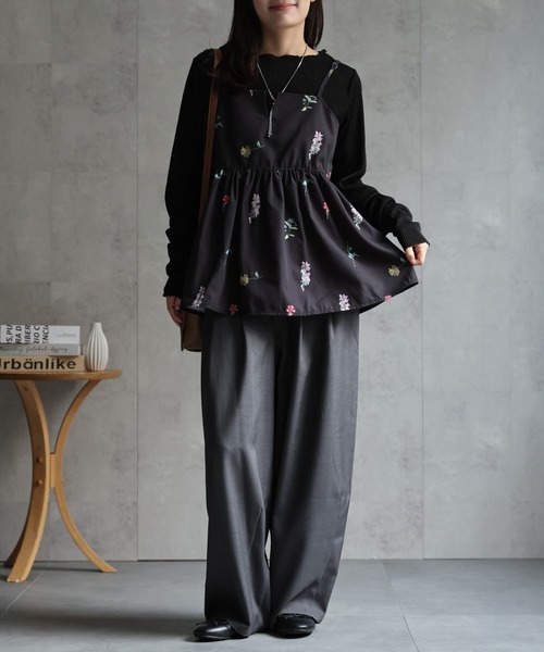 ap retro 「セットアップ対応」フラワープリントキャミソール