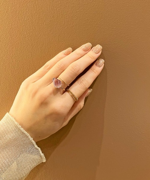 ete（エテ） 指輪 リング K18YG スキニー ダイヤモンド リング