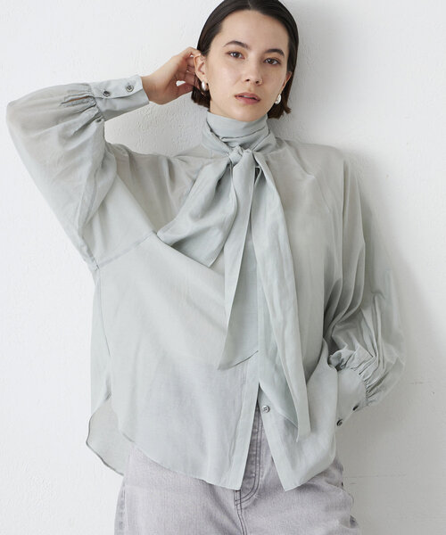Whim Gazette（ウィム ガゼット） ブラウス シャツ シルクローン