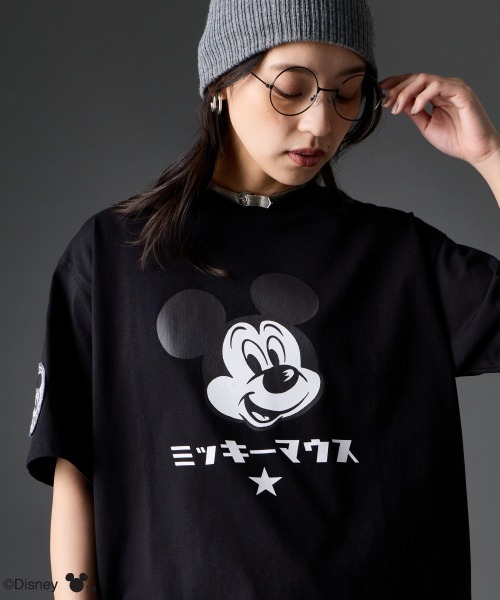 Disney（ディズニー） tシャツ ミッキーマウス/綿100％フェイス