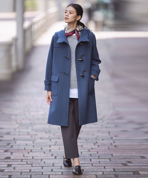 ダッフルコート コート Jackal 140s ソフトメルトン レディース