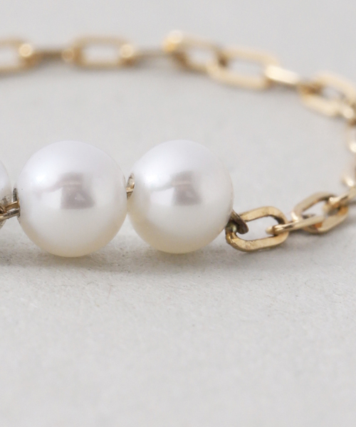 IENA（イエナ） 指輪 リング GIGI/ジジ 別注 PEARL CHAIN RING EX