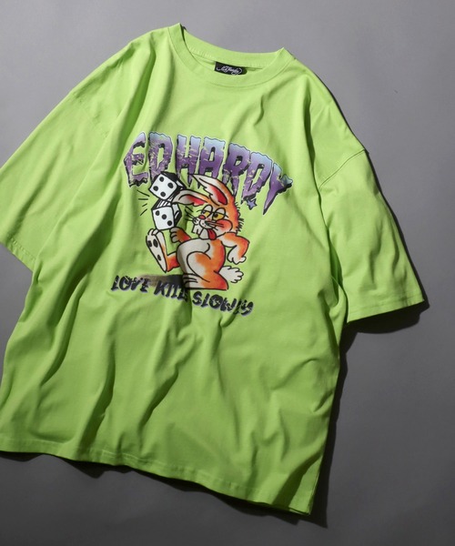 Ed Hardy（エド・ハーディー） tシャツ ヴィンテージライク ロック