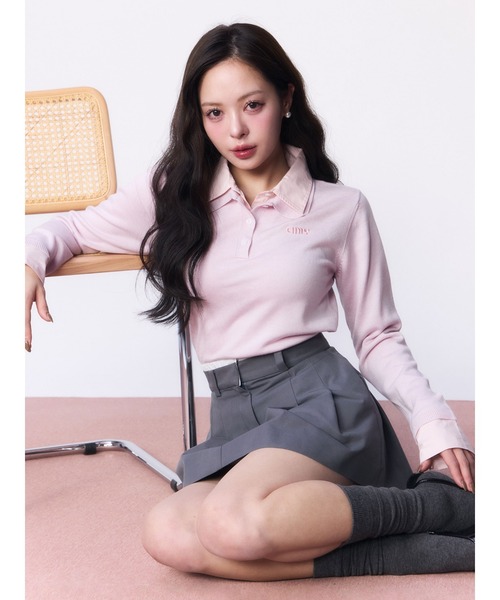 EIMY ISTOIRE（エイミーイストワール） ニット セーター ダブルカラー