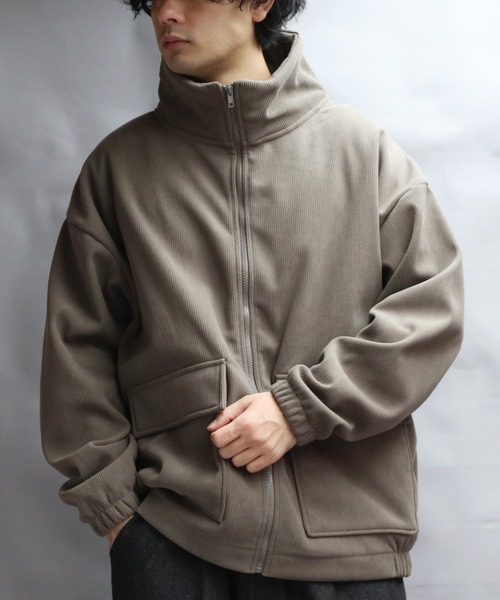 8 ブルゾン アウター コーデュロイ裏起毛ジャケット メンズ