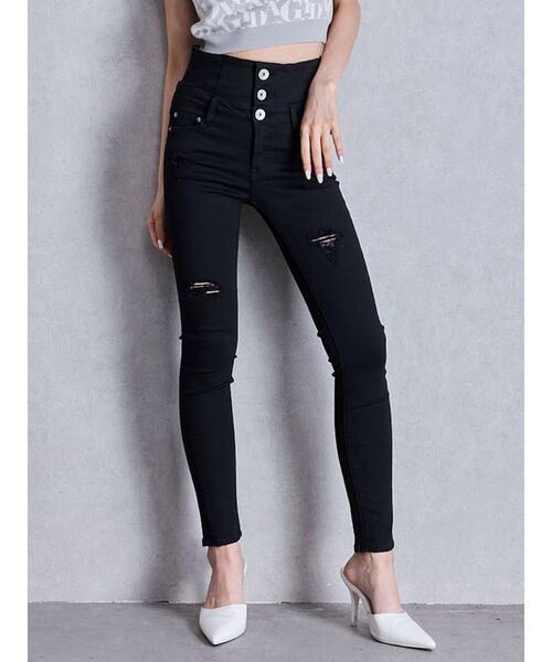 GYDA（ジェイダ） ジーンズ デニム デニムパンツ ハイウエストバック