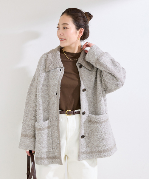 B.C STOCK（ベーセーストック） カーディガン 「Sサイズ展開」手洗い可