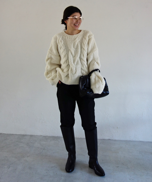 81BRANCA（ハチイチブランカ） ニット セーター SLOBE別注 ケーブル