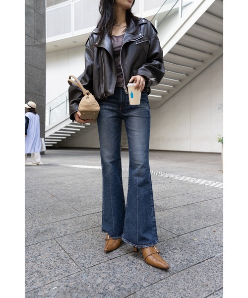 MOUSSY（マウジー） ジーンズ デニム デニムパンツ MVS D/BLU FLARE