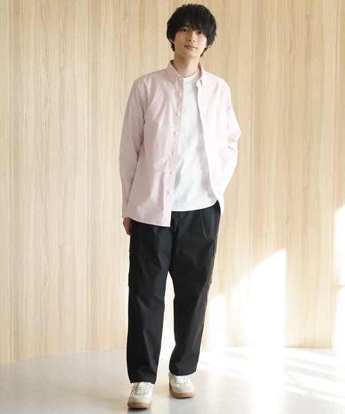 GLOBAL WORK（グローバルワーク） シャツ イージーケアオックス/ボタン