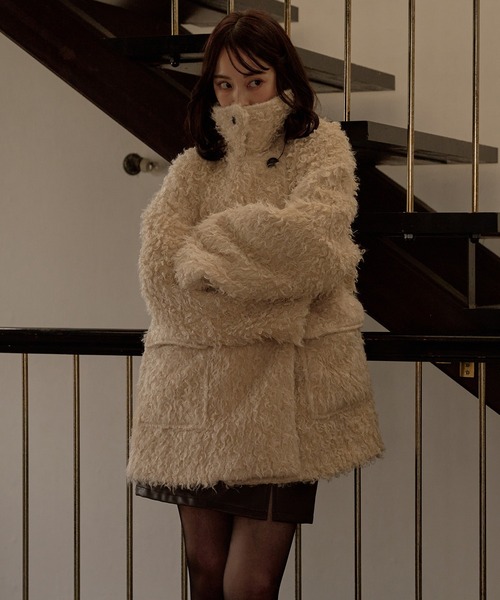 mideal（マイディール） コート アウター poodle middle coat