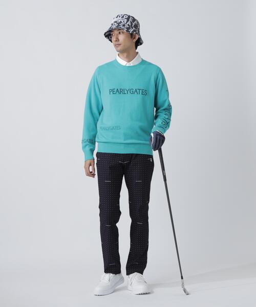 PEARLY GATES（パーリーゲイツ） セーター ニット 12G部分ジャガード