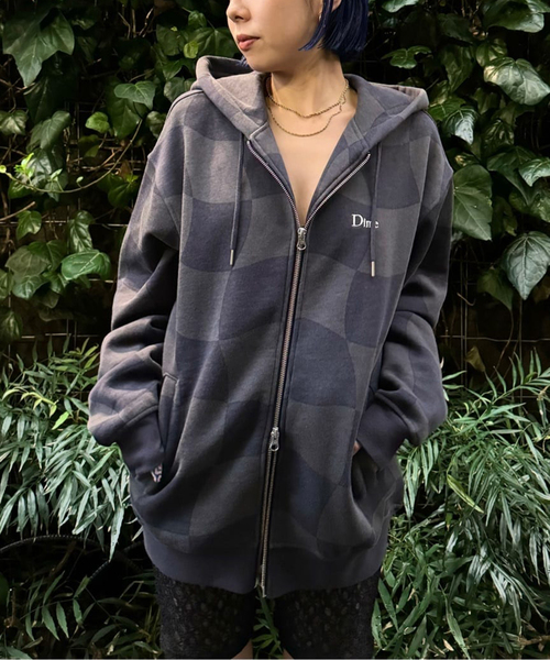 パーカー 「Dime/ダイム」 CLASSIC CHECKMATE ZIP-HOODIE：裏起毛