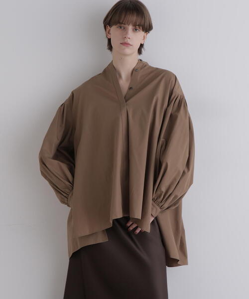 LE PHIL（ル フィル） ブラウス シャツ タイプライターギャザー