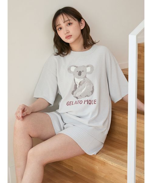 gelato pique（ジェラートピケ） パジャマ ルームウェア リブショート