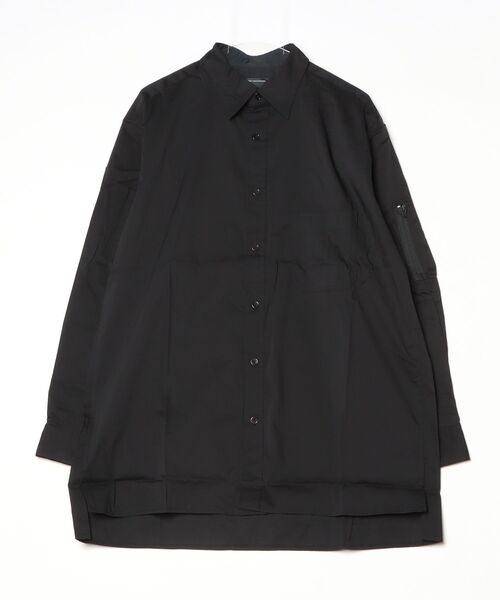 Y-3 シャツ COTTON LONG SLEEVE SHIRT メンズ レディース : ZOZOTOWN