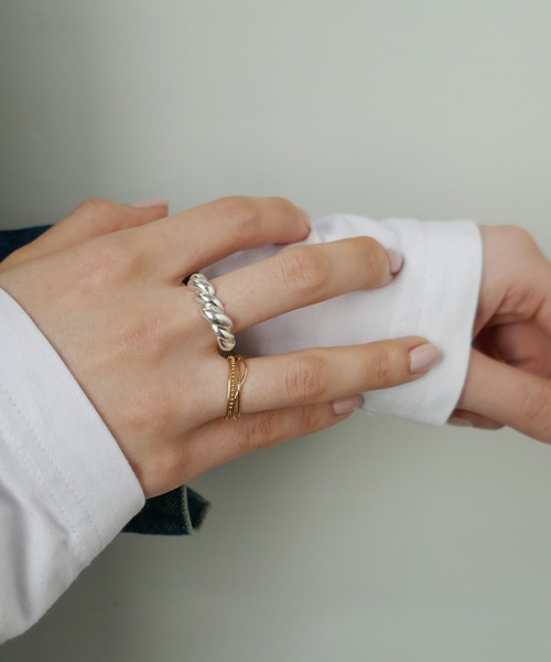 e.m.（イーエム） 指輪 リング ツイストリング(中) レディース メンズ