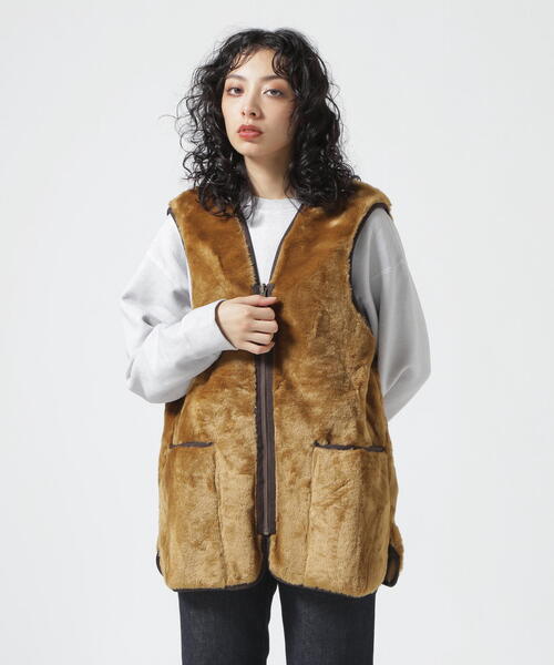 Barbour（バブアー） ベスト ジレ FUR LINER SL MLI0035 フロント