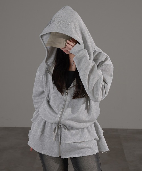 apres jour mignon（アプレジュールミニョン） パーカー フリル付き