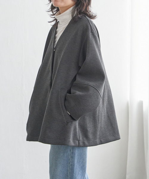 VENCE EXCHANGE ジャケット ノーカラージャケット ダンボールポンチ