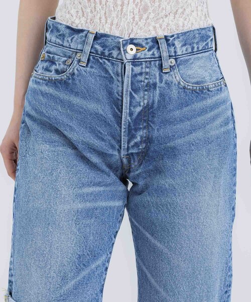 6352【美品】アンスクリア ストレートデニム ジーンズ コットン