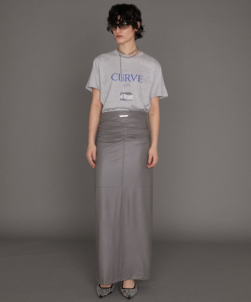 プランクプロジェクト♡アルパカマキシニットスカート/グレー PRANK