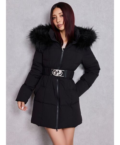 GYDA（ジェイダ） ダウンコート ダウンジャケット GDベルト付きロング