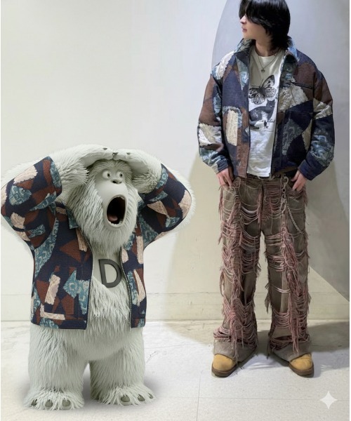 Desigual（デシグアル） チェスターコート コート パッチワーク