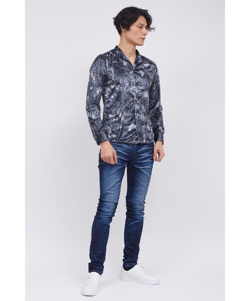 TORNADO MART（トルネードマート） シャツ レオパードローズプリント