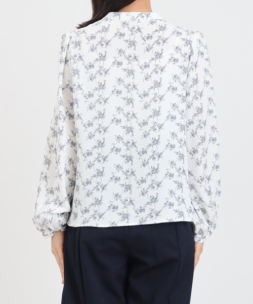 ASTORIA ODIER（アストリアオディール） ブラウス シャツ 花柄フリル