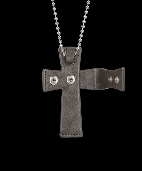 SCULPTOR（スカルプター） ネックレス Cross Leather Strap Wallet