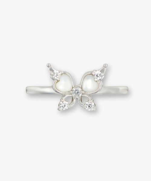 ANNA SUI（アナスイ） 指輪 リング シェル蝶モチーフ シルバーリング