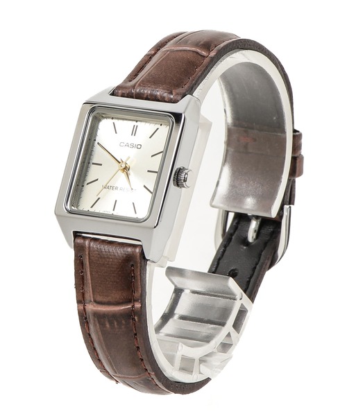 CASIO（カシオ） 腕時計 「CASIO」クラシック スクエア レザー